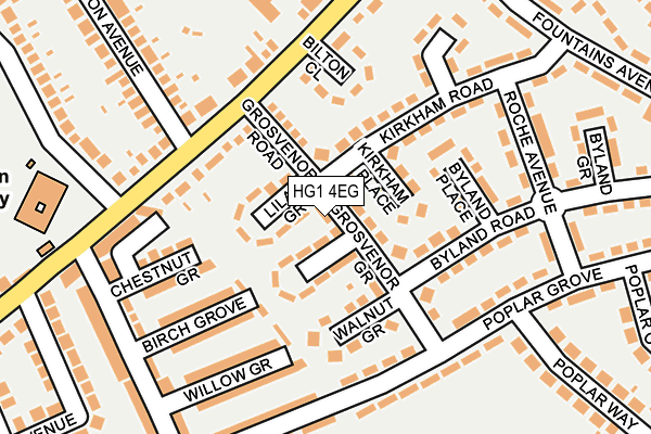 HG1 4EG map - OS OpenMap – Local (Ordnance Survey)