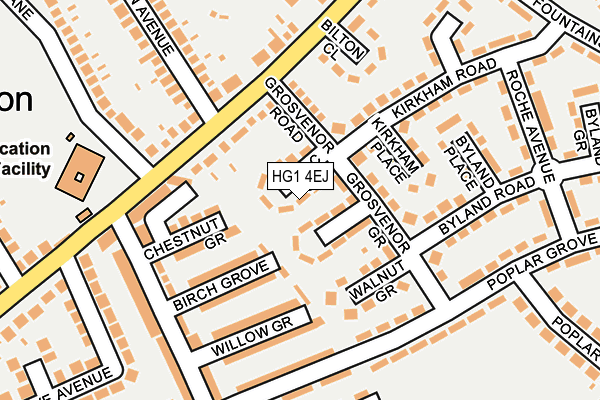 HG1 4EJ map - OS OpenMap – Local (Ordnance Survey)