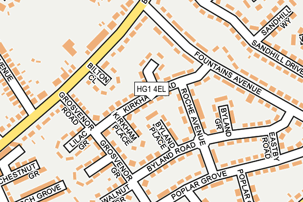 HG1 4EL map - OS OpenMap – Local (Ordnance Survey)