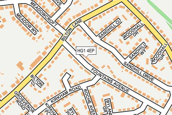 HG1 4EP map - OS OpenMap – Local (Ordnance Survey)