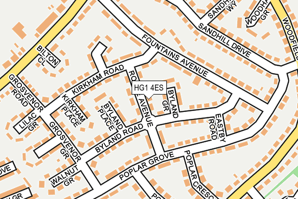 HG1 4ES map - OS OpenMap – Local (Ordnance Survey)