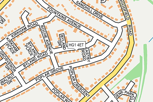 HG1 4ET map - OS OpenMap – Local (Ordnance Survey)