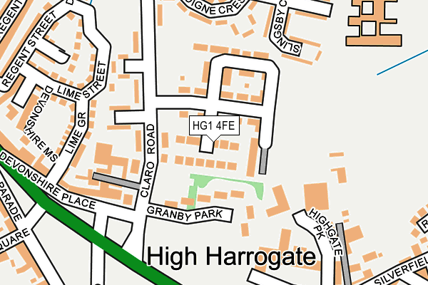 HG1 4FE map - OS OpenMap – Local (Ordnance Survey)