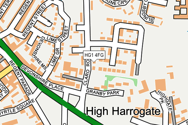 HG1 4FG map - OS OpenMap – Local (Ordnance Survey)