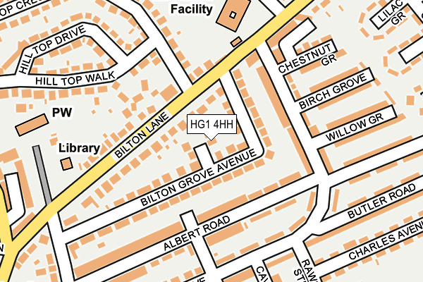 HG1 4HH map - OS OpenMap – Local (Ordnance Survey)