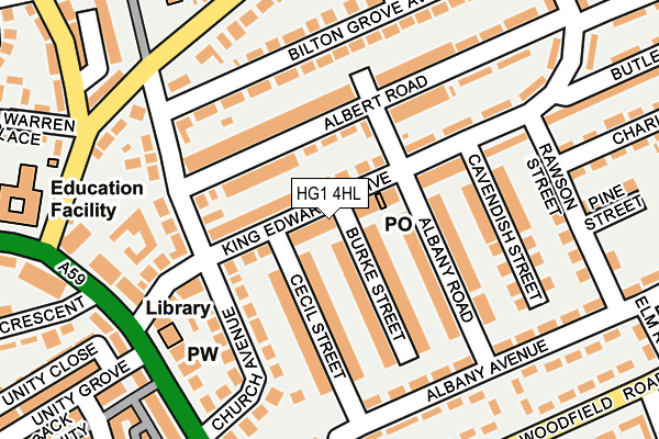 HG1 4HL map - OS OpenMap – Local (Ordnance Survey)