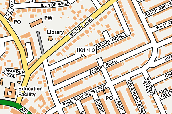 HG1 4HQ map - OS OpenMap – Local (Ordnance Survey)