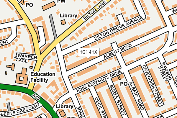 HG1 4HX map - OS OpenMap – Local (Ordnance Survey)