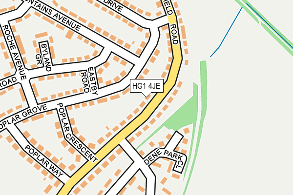 HG1 4JE map - OS OpenMap – Local (Ordnance Survey)
