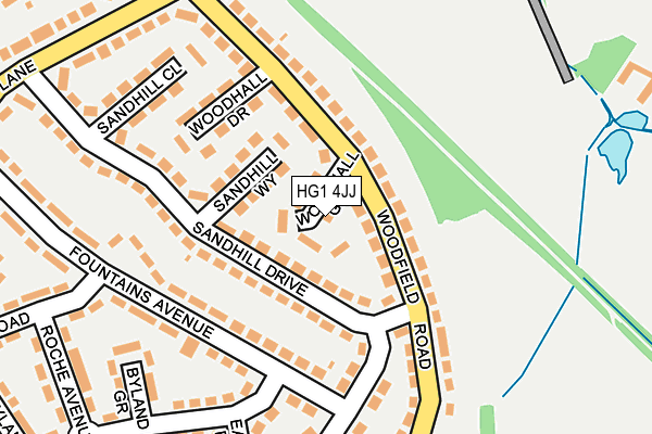 HG1 4JJ map - OS OpenMap – Local (Ordnance Survey)