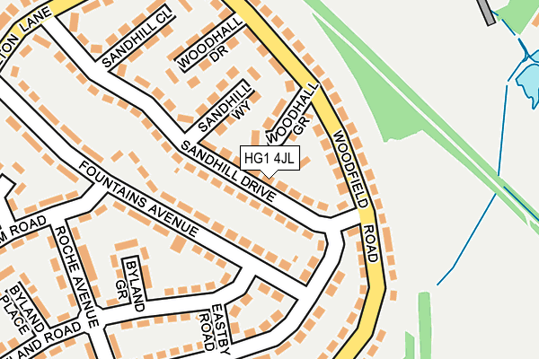 HG1 4JL map - OS OpenMap – Local (Ordnance Survey)