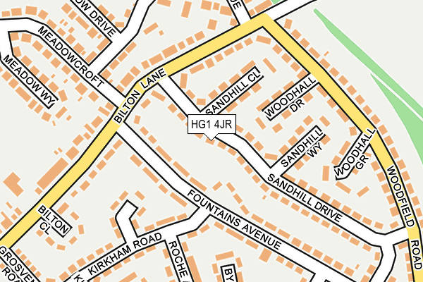 HG1 4JR map - OS OpenMap – Local (Ordnance Survey)