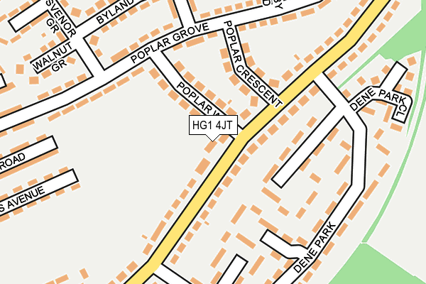 HG1 4JT map - OS OpenMap – Local (Ordnance Survey)