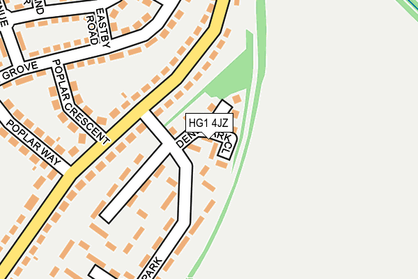 HG1 4JZ map - OS OpenMap – Local (Ordnance Survey)