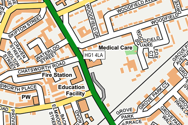 HG1 4LA map - OS OpenMap – Local (Ordnance Survey)