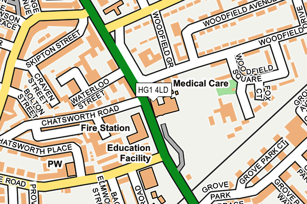 HG1 4LD map - OS OpenMap – Local (Ordnance Survey)