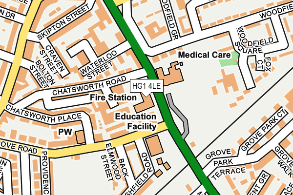 HG1 4LE map - OS OpenMap – Local (Ordnance Survey)