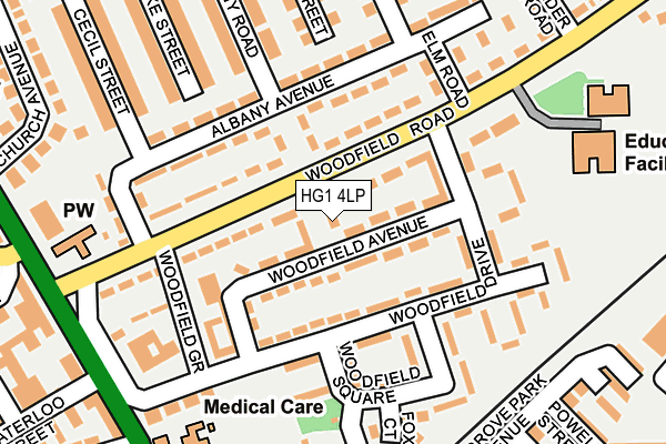 HG1 4LP map - OS OpenMap – Local (Ordnance Survey)