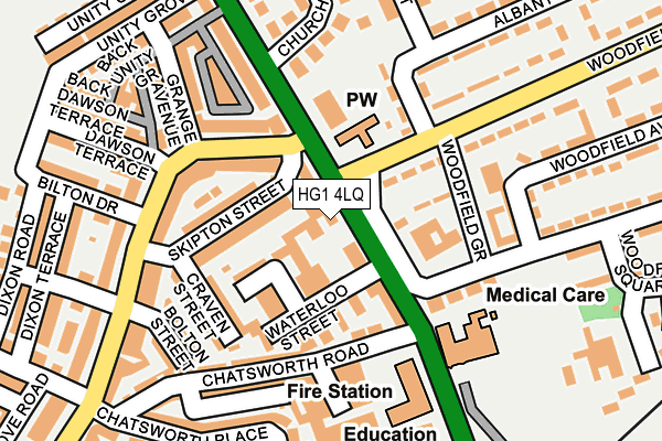 HG1 4LQ map - OS OpenMap – Local (Ordnance Survey)