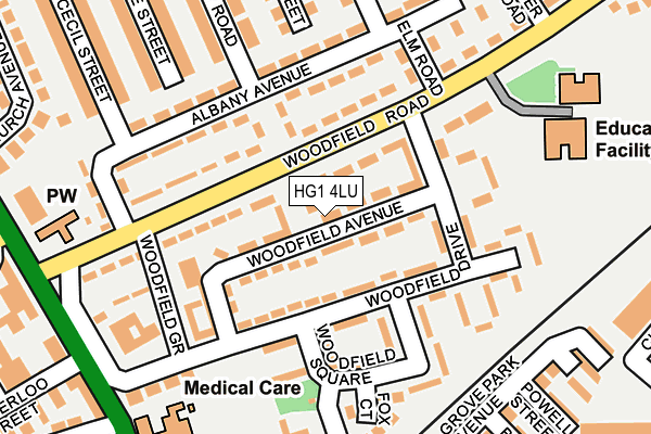 HG1 4LU map - OS OpenMap – Local (Ordnance Survey)