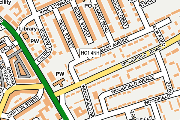 HG1 4NH map - OS OpenMap – Local (Ordnance Survey)
