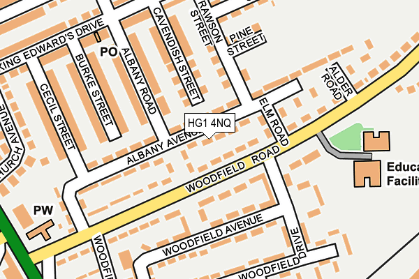 HG1 4NQ map - OS OpenMap – Local (Ordnance Survey)