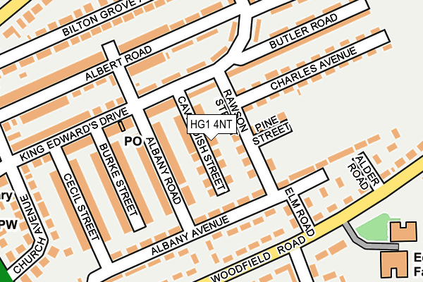 HG1 4NT map - OS OpenMap – Local (Ordnance Survey)