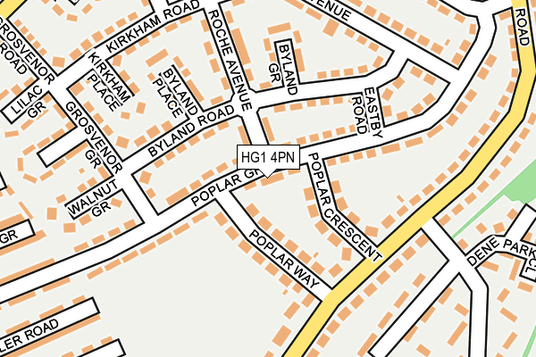 HG1 4PN map - OS OpenMap – Local (Ordnance Survey)