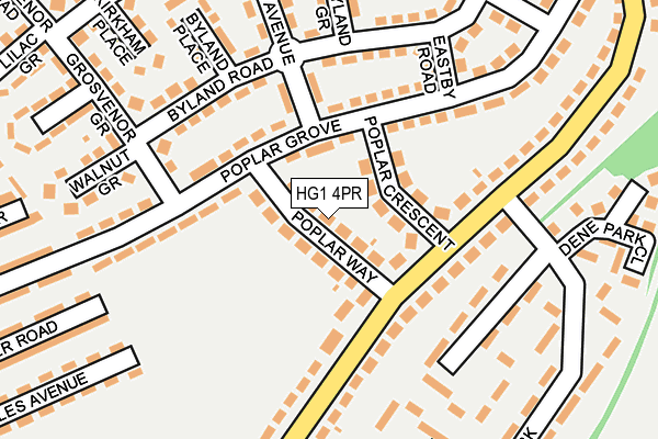 HG1 4PR map - OS OpenMap – Local (Ordnance Survey)