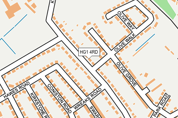 HG1 4RD map - OS OpenMap – Local (Ordnance Survey)