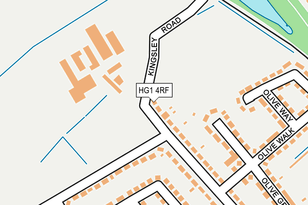 HG1 4RF map - OS OpenMap – Local (Ordnance Survey)