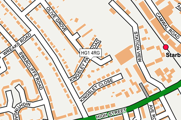 HG1 4RG map - OS OpenMap – Local (Ordnance Survey)