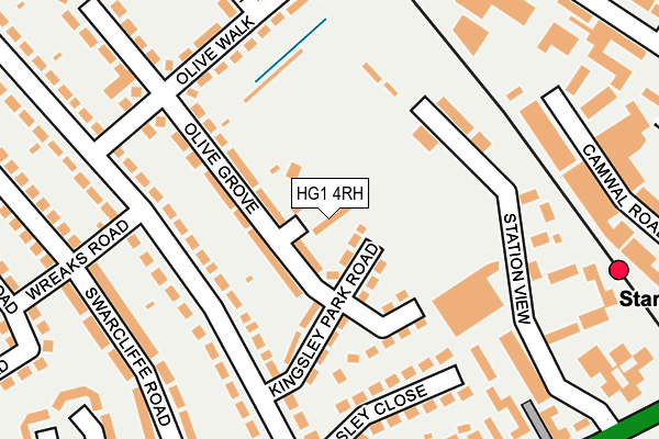 HG1 4RH map - OS OpenMap – Local (Ordnance Survey)