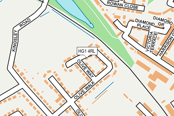 HG1 4RL map - OS OpenMap – Local (Ordnance Survey)
