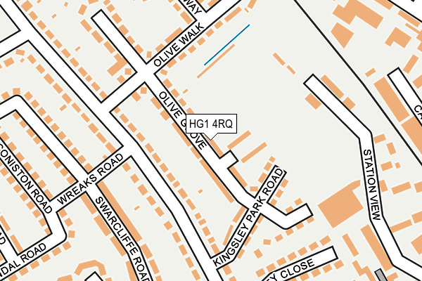 HG1 4RQ map - OS OpenMap – Local (Ordnance Survey)