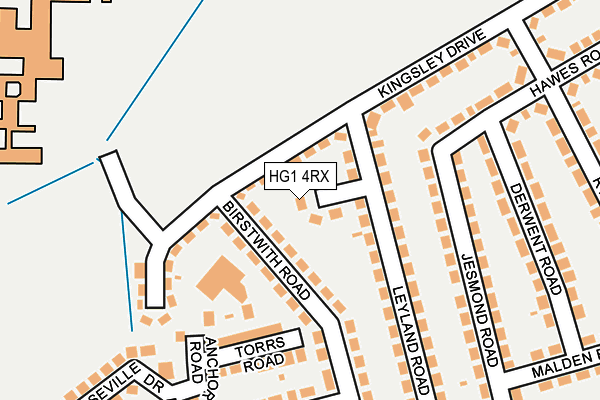 HG1 4RX map - OS OpenMap – Local (Ordnance Survey)
