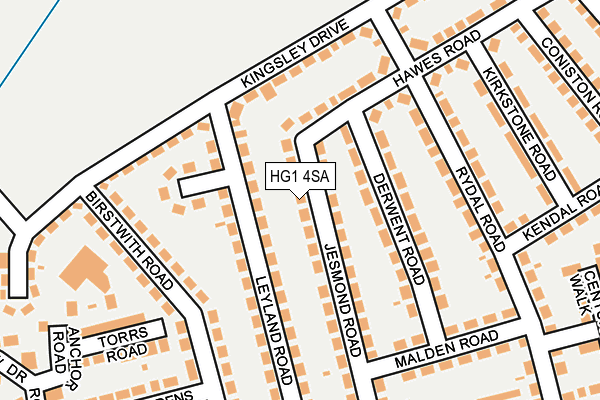 HG1 4SA map - OS OpenMap – Local (Ordnance Survey)