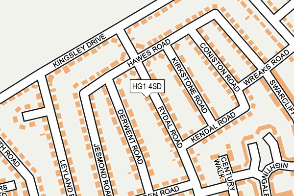 HG1 4SD map - OS OpenMap – Local (Ordnance Survey)