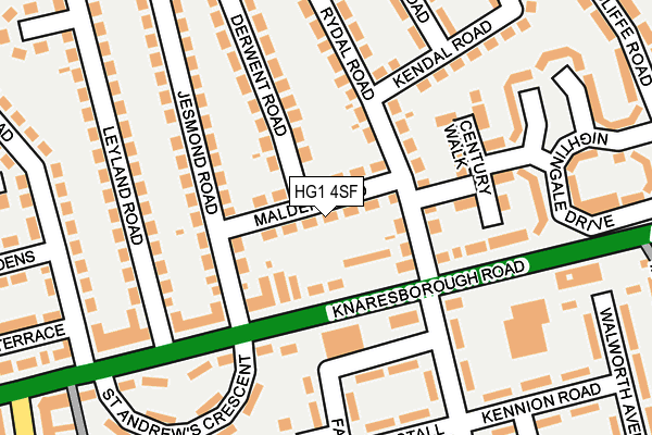HG1 4SF map - OS OpenMap – Local (Ordnance Survey)
