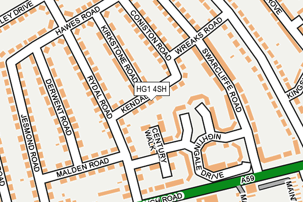HG1 4SH map - OS OpenMap – Local (Ordnance Survey)
