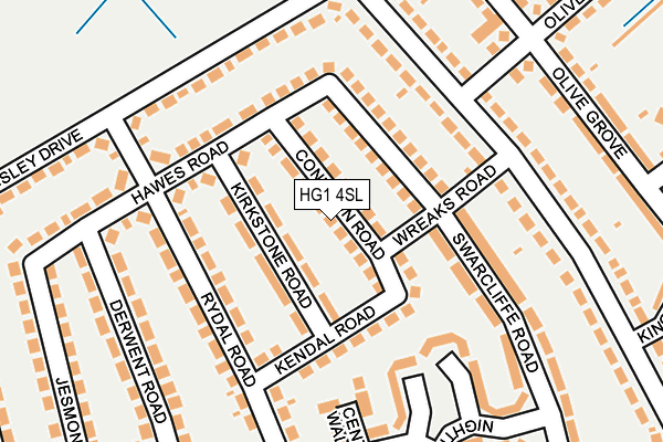 HG1 4SL map - OS OpenMap – Local (Ordnance Survey)