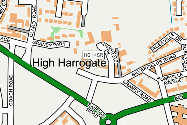 HG1 4SR map - OS OpenMap – Local (Ordnance Survey)