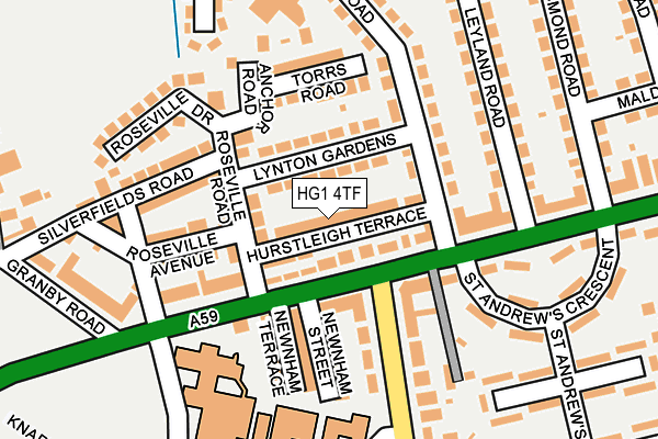 HG1 4TF map - OS OpenMap – Local (Ordnance Survey)