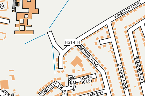 HG1 4TH map - OS OpenMap – Local (Ordnance Survey)