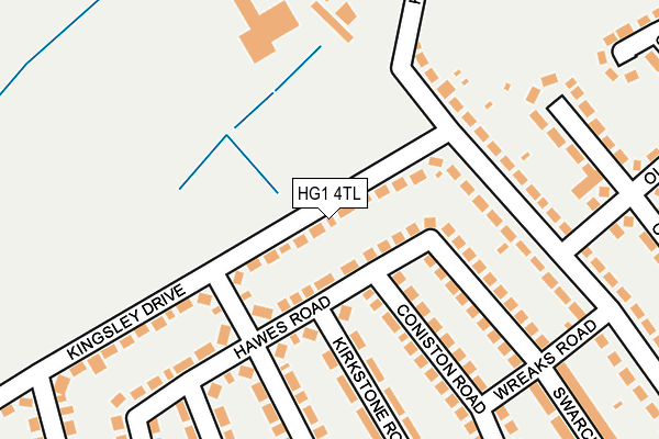 HG1 4TL map - OS OpenMap – Local (Ordnance Survey)