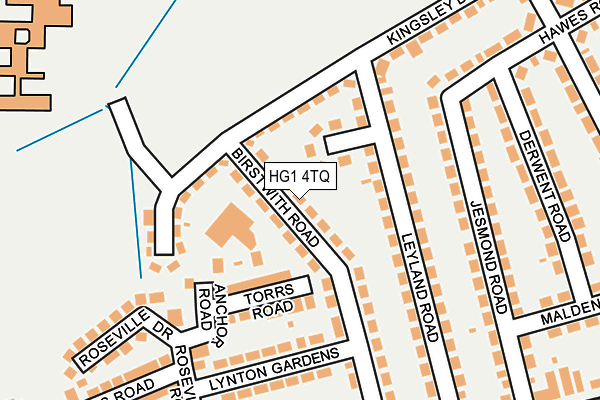 HG1 4TQ map - OS OpenMap – Local (Ordnance Survey)