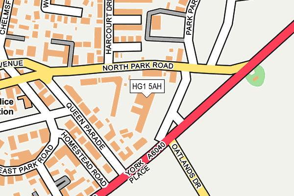 HG1 5AH map - OS OpenMap – Local (Ordnance Survey)