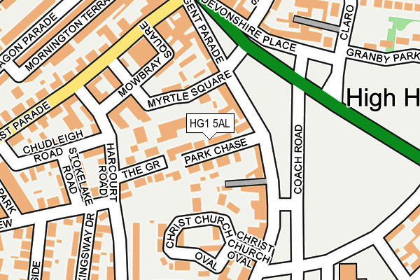 HG1 5AL map - OS OpenMap – Local (Ordnance Survey)