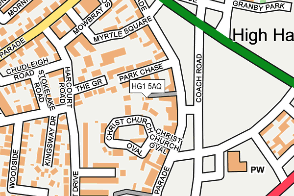 HG1 5AQ map - OS OpenMap – Local (Ordnance Survey)