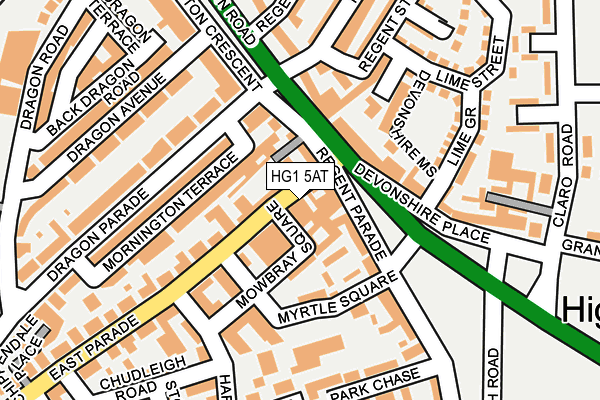 HG1 5AT map - OS OpenMap – Local (Ordnance Survey)